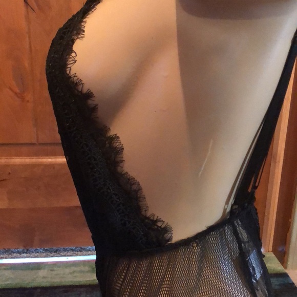 Shein One piece black lace lingerie small bodysuit - Picture 8 of 8